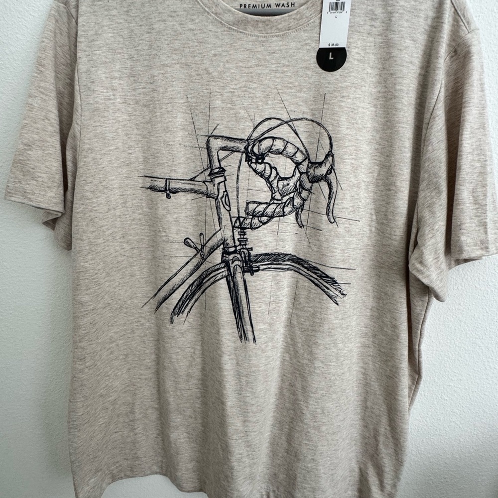Banana Republic Tan Short Sleeve Tee Minimalist Style